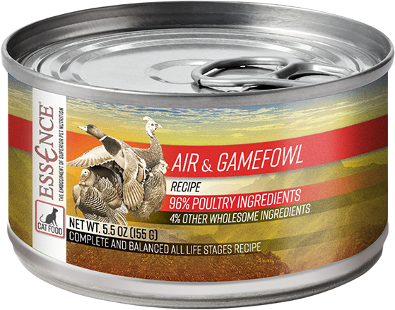 Essence Wet Cat Food Air & Game Fowl Recipe 5.5oz Can Single