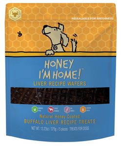 Honey I'm Home! Buffalo Liver Wafers 10.58oz Bag - 5pk