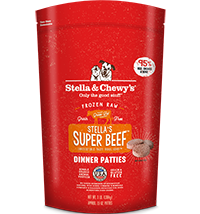 Stella & Chewy's Frozen Raw Dog Food Dinner Patties Super Beef