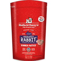 Stella & Chewy's Frozen Raw Dog Food Dinner Patties Absolutely Rabbit