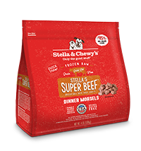 Stella & Chewy's Frozen Raw Dog Food Dinner Morsels Stella's Super Beef