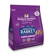 Stella & Chewy's Frozen Raw Cat Food Dinner Morsels Absolutely Rabbit