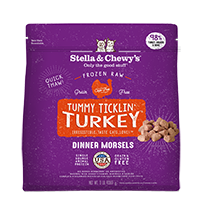 Stella & Chewy's Frozen Raw Cat Food Dinner Morsels Tummy Ticklin' Turkey