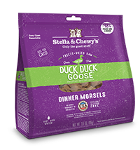 Stella & Chewy's Freeze-Dried Raw Cat Food Dinner Morsels Duck, Duck Goose
