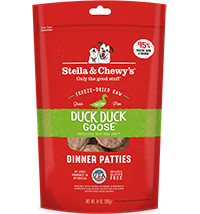 Stella & Chewy's Freeze-Dried Raw Dog Food Dinner Patties Duck, Duck Goose
