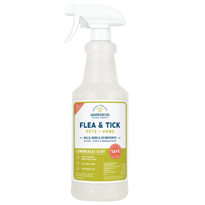 Wondercide Natural Flea & Tick Spray for Pets + Home - Lemongrass
