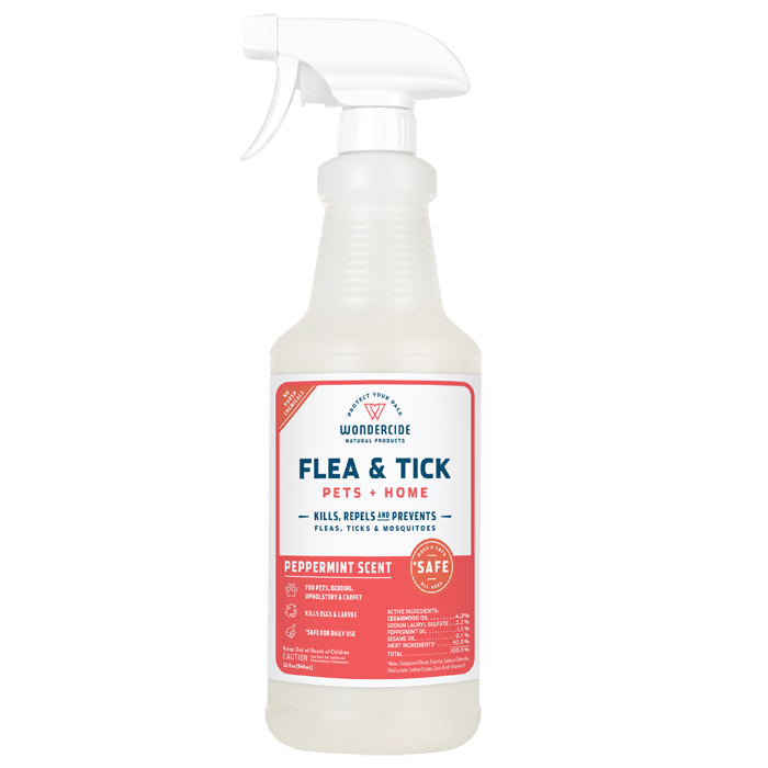 Wondercide Natural Flea & Tick Spray for Pets + Home - Peppermint