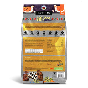Lotus Dry Dog Food Oven-Baked Chicken & Brown Rice Recipe Senior - Small Bites