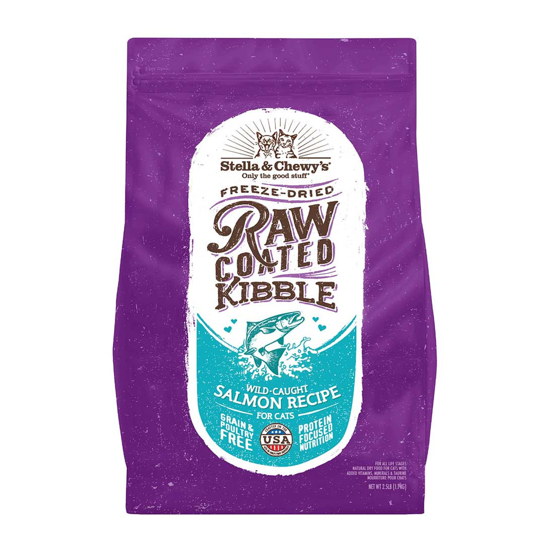 Stella & Chewy's Dry Cat Food Raw Coated Wild-Caught Salmon Recipe