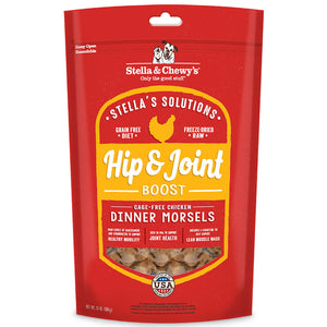 Stella & Chewy's Freeze-Dried Raw Dog Food Dinner Morsels Stella's Solutions Healthy Hip & Joint Boost Cage-Free Chicken 13oz Bag