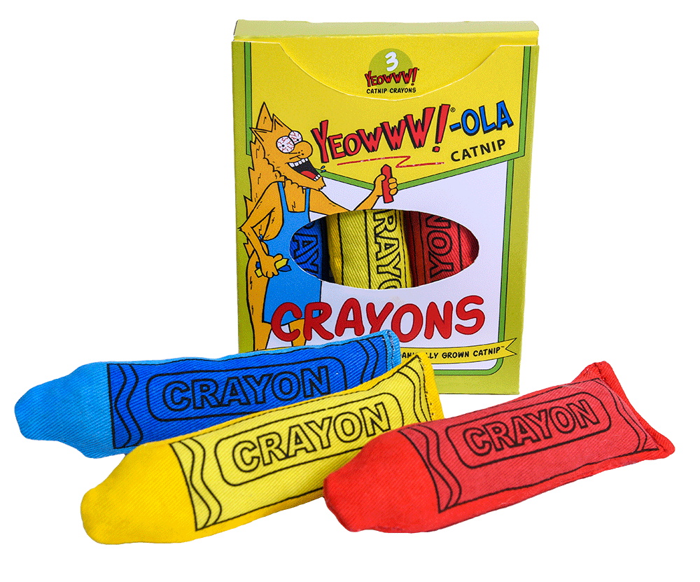 Yeowww! Crayon 3pk Cat Toy