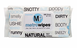 Metro Paws Wipes Hypoallergenic Unscented 100ct