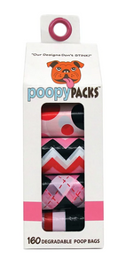 Metro Paws Poopy Packs - Pink Multi 8pk 160ct