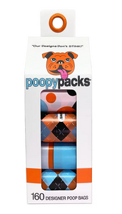 Metro Paws Poopy Packs - Orange Multi 8pk 160ct