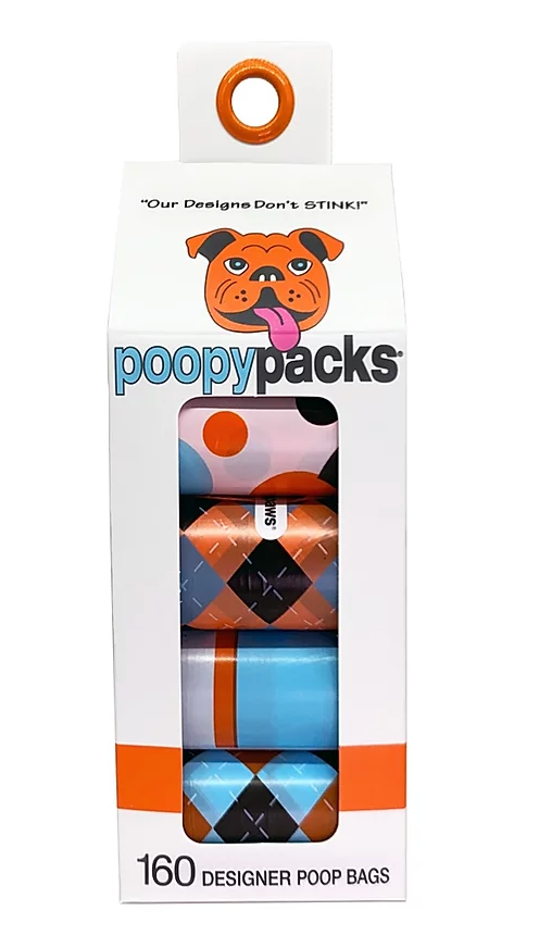 Metro Paws Poopy Packs - Orange Multi 8pk 160ct