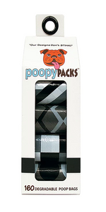 Metro Paws Poopy Packs - Black Multi 8pk 160ct