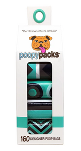 Metro Paws Poopy Packs - Seafoam Multi 8pk 160ct