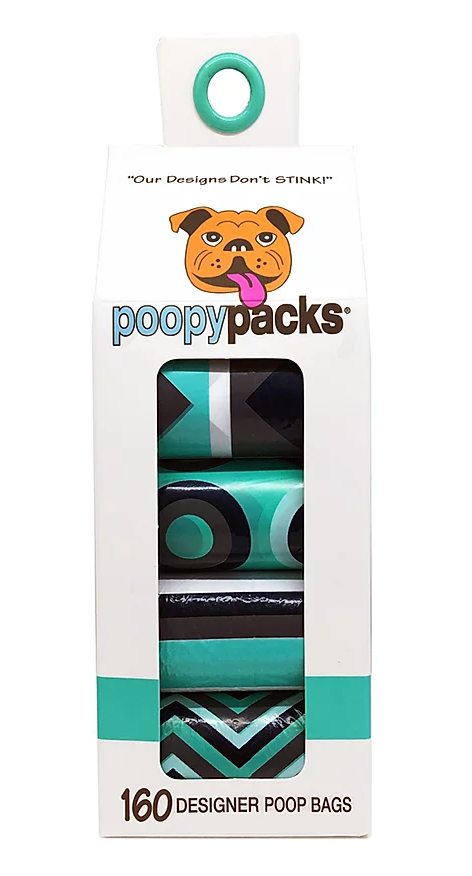 Metro Paws Poopy Packs - Seafoam Multi 8pk 160ct