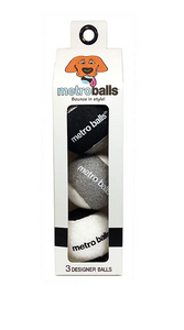 Metro Paws Metro Balls® - Black 3ct