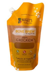 Nugget's Healthy Eats Dog & Cat Frozen Bone Broth Chicken 20oz