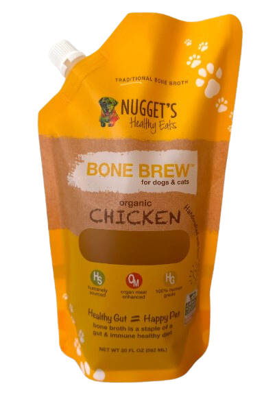 Nugget's Healthy Eats Dog & Cat Frozen Bone Broth Chicken 20oz