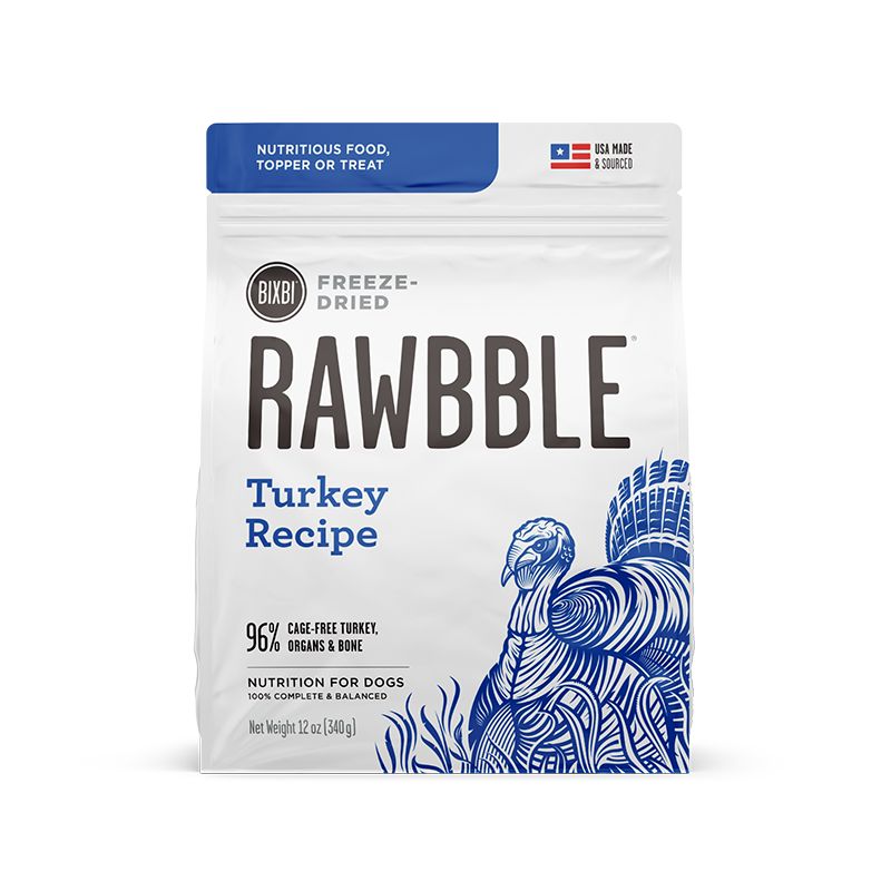Bixbi RAWBBLE® Freeze-Dried Dog Food Turkey Recipe