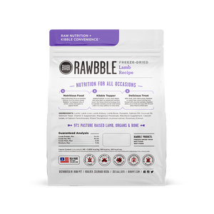 Bixbi RAWBBLE® Freeze-Dried Dog Food Lamb Recipe