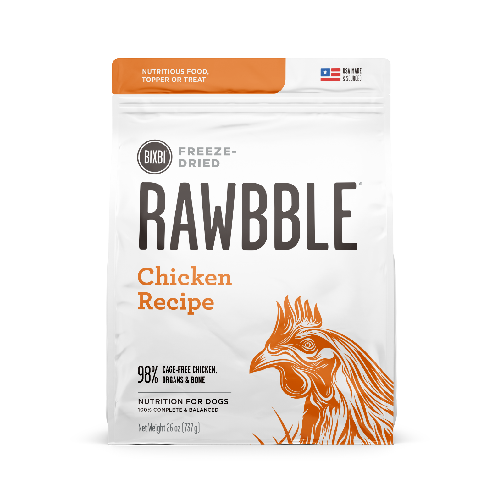 Bixbi RAWBBLE Freeze Dried Dog Food Chicken Recipe The Green Spot Omaha