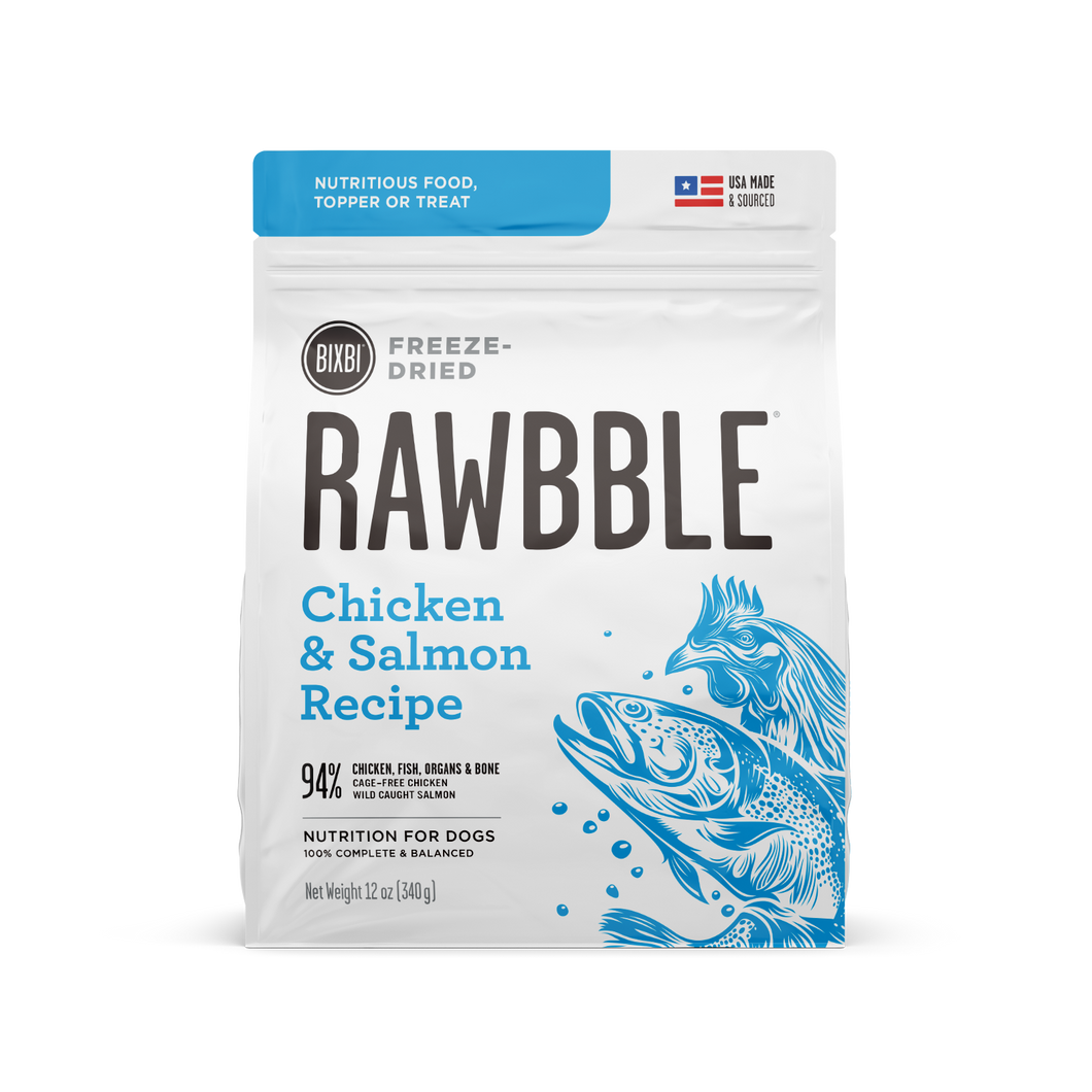 Bixbi RAWBBLE® Freeze-Dried Dog Food Chicken & Salmon Recipe