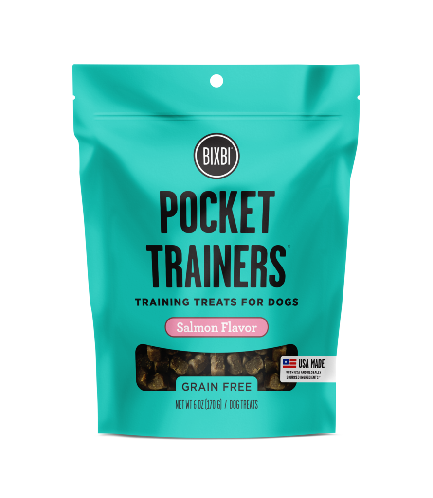 Bixbi Soft Dog Treats Pocket Trainers Salmon Flavor 6oz Bag