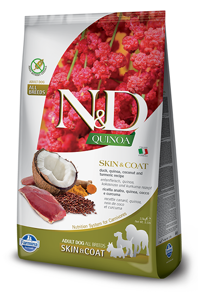 Farmina Quinoa Dry Dog Food N&D Skin & Coat Duck