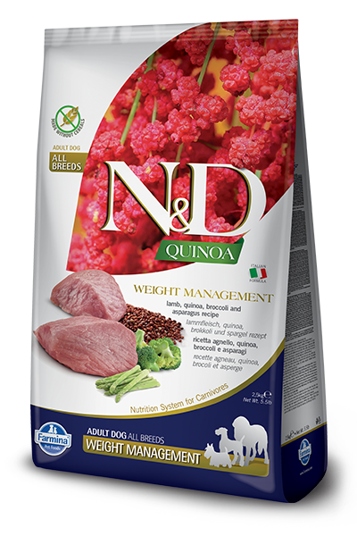 Farmina Quinoa Dry Dog Food N&D Weight Management Lamb