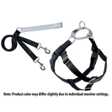 Load image into Gallery viewer, 2 Hounds Design Freedom No-Pull Harness Deluxe Training Package - 1&quot; - Black/Silver