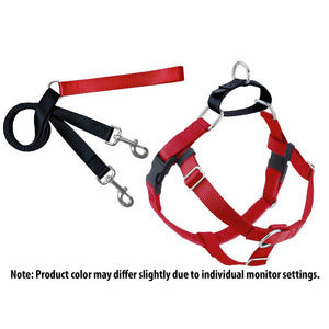 2 Hounds Design Freedom No-Pull Harness Deluxe Training Package - 5/8" - Red/Black