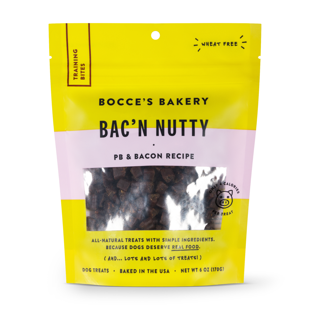 Bocce’s Everyday Training Bites Bac N' Nutty 6oz bag