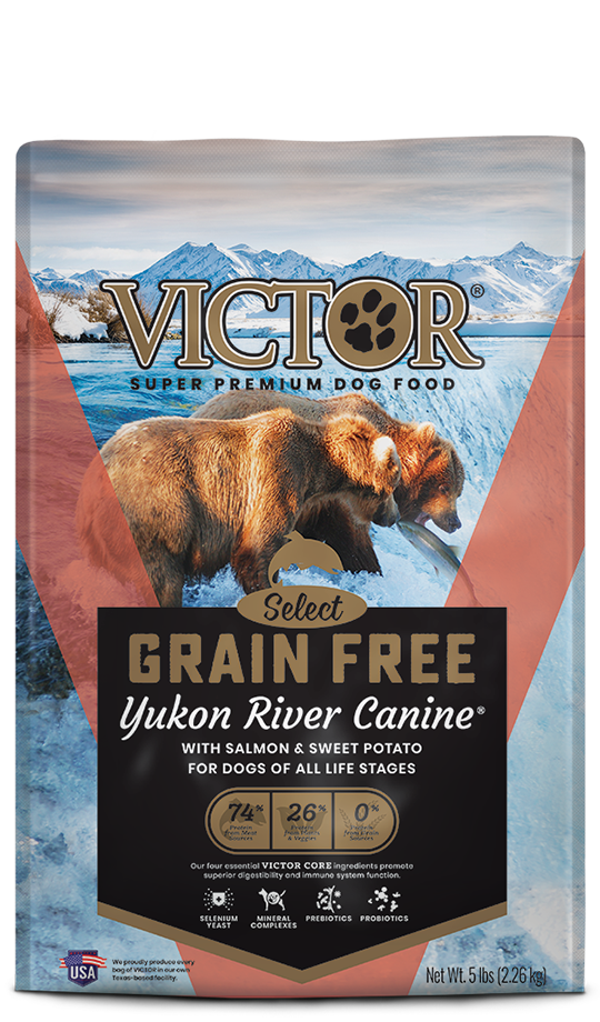 Victor Dry Dog Food Select Grain-Free Yukon River Canine with Salmon & Sweet Potato *Special Order Only*