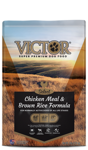 Victor Dry Dog Food Select Chicken Meal & Brown Rice Formula *Special Order Only*