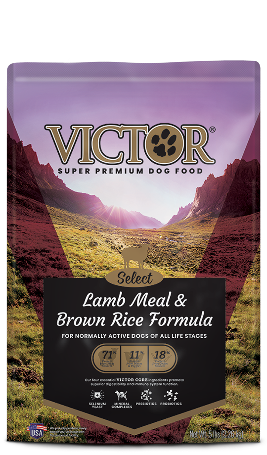 Victor Dry Dog Food Select Lamb Meal & Brown Rice Formula *Special Order Only*