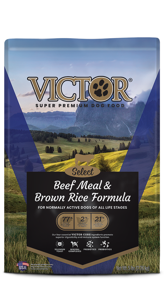 Victor Dry Dog Food Select Beef Meal & Brown Rice Formula *Special Order Only*