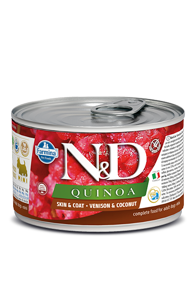 Farmina Quinoa Wet Dog Food N&D Skin & Coat - Venison & Coconut