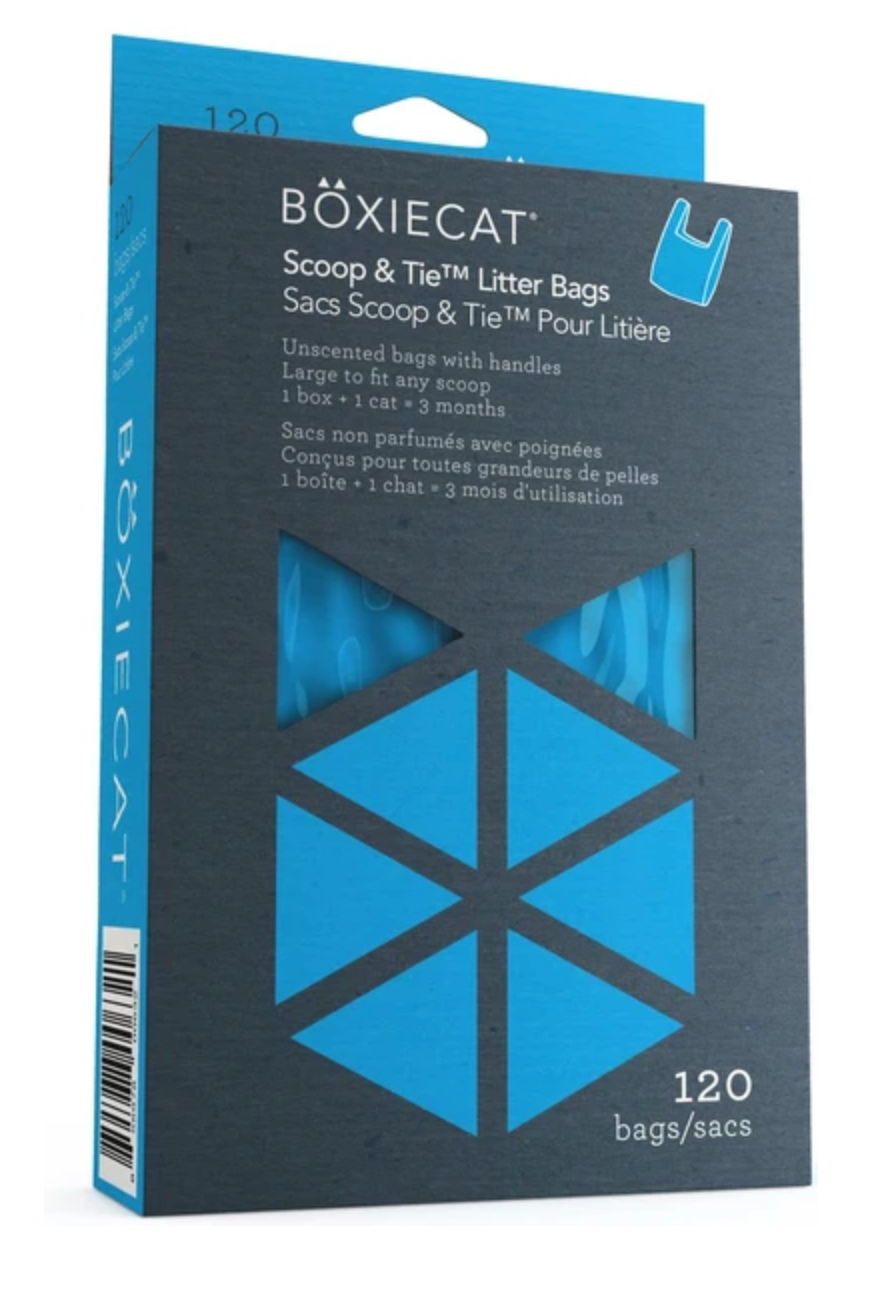 Boxiecat Scoop & Tie™ Litter Bags - 120 count