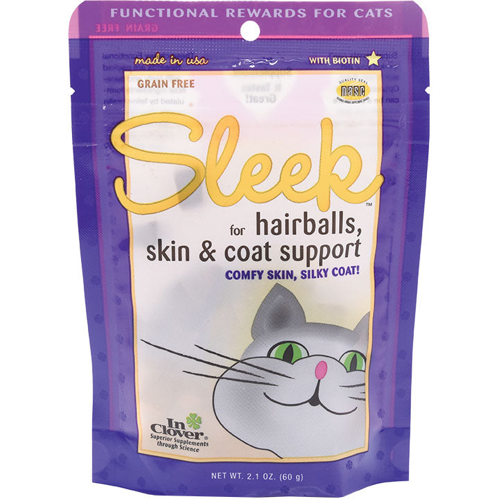 In Clover Feline SLEEK Skin & Coat Treats for Cats