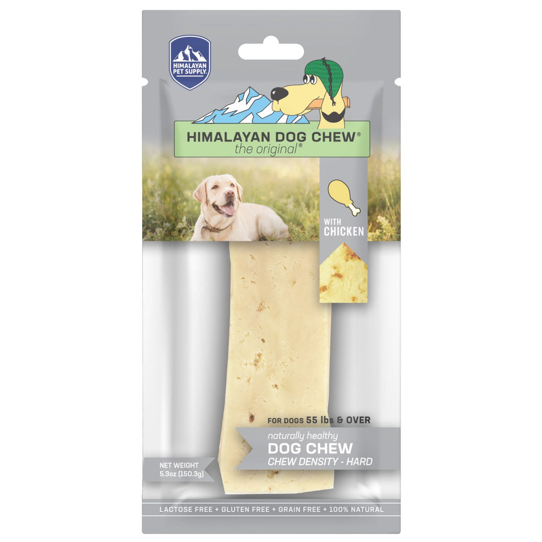 Himalayan Pet Supply Dog Chew - Smoked Hard Cheese Chew with Chicken - X-Large 5.3oz Bag