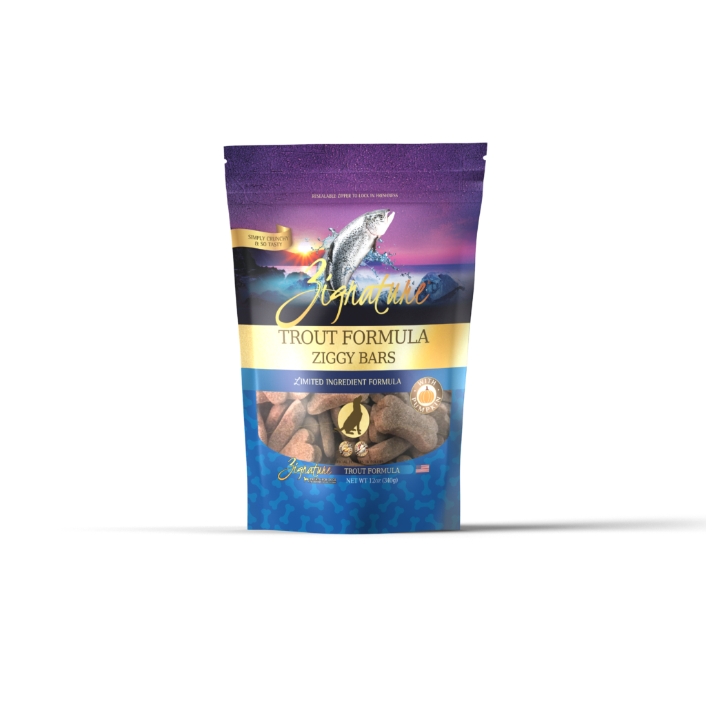 Zignature Dog Treats Grain-Free Trout Formula 12oz Bag