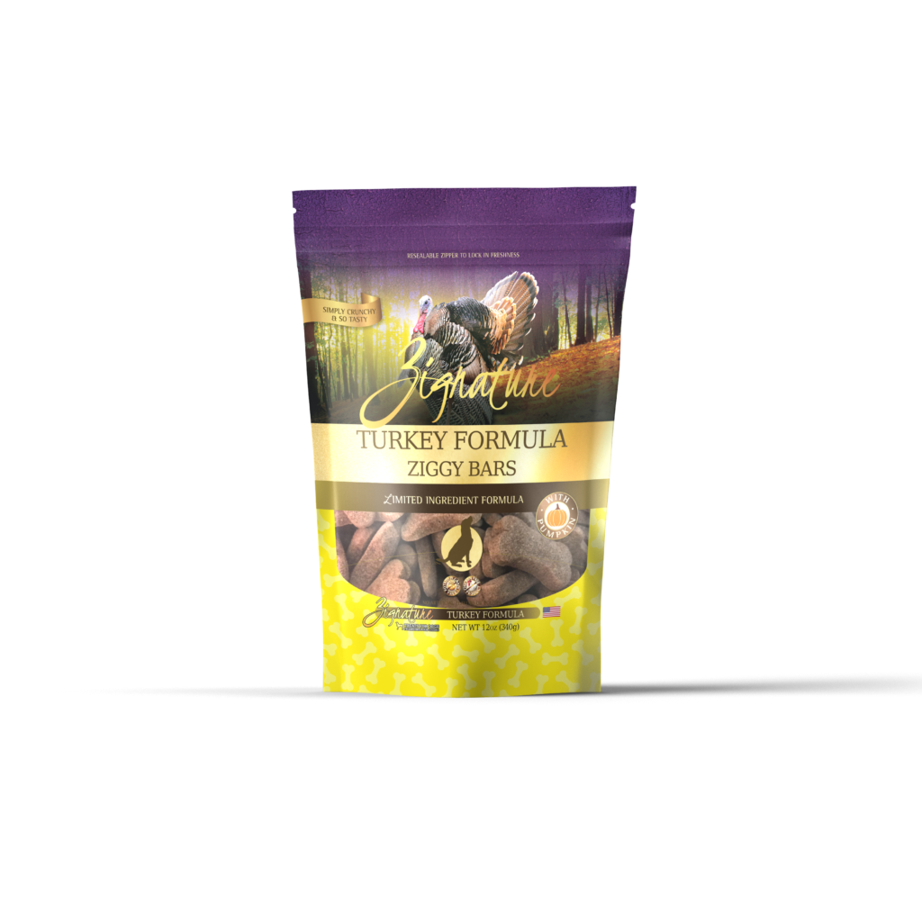 Zignature Dog Treats Grain-Free Turkey Formula 12oz Bag