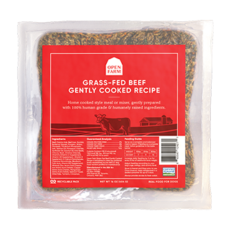 Open Farm Frozen Gently Cooked Dog Food Grass-Fed Beef