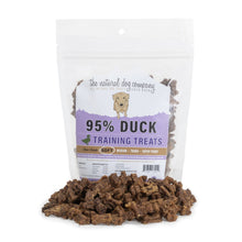 Load image into Gallery viewer, Tuesday&#39;s Natural Dog Company 95% Meat Training Bites - Duck 6oz Bag