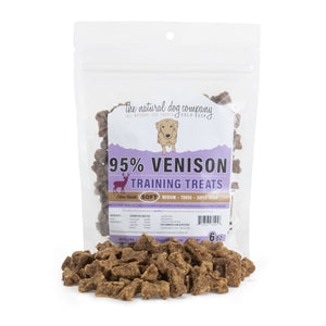 Tuesday's Natural Dog Company 95% Meat Training Bites - Venison 6oz Bag