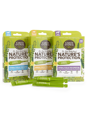 Earth Animal Flea & Tick Herbal Spot On Small Dog 3pk (.03oz/1ml per tube)