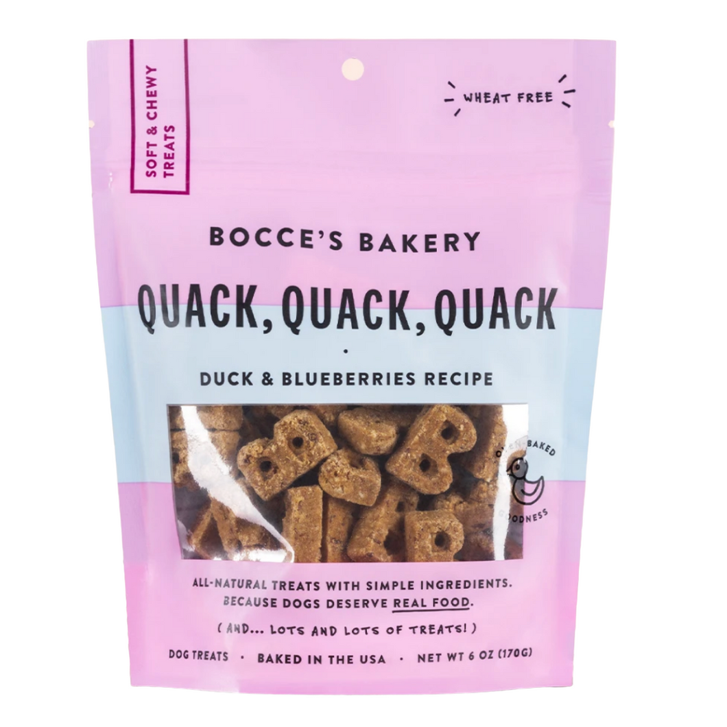Bocce’s Everyday Soft & Chewy Treats - Quack Quack 6oz bag